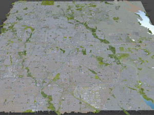 plano city texas usa 40km 3D Model