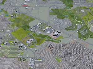 plano city texas usa 40km 3D Model