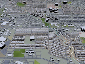 plano city texas usa 40km 3D Model