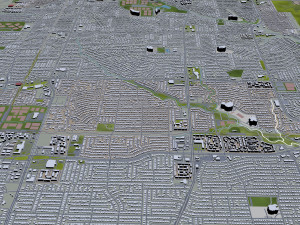 plano city texas usa 40km Modelo 3D