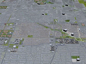 plano city texas usa 40km 3D Model