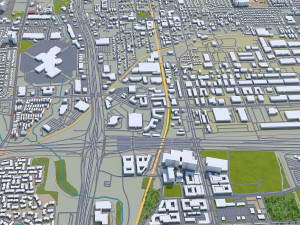 plano city texas usa 40km Modelo 3D