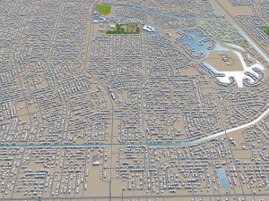 port st lucie city florida usa 30km 3D Model