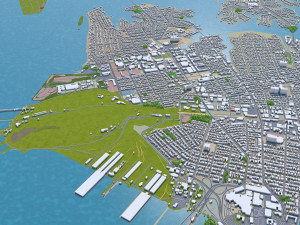 portsmouth city virginia usa 25km 3Dモデル