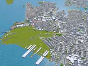 portsmouth city virginia usa 25km 3D Model