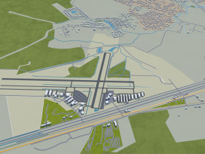 portsmouth city virginia usa 25km 3Dモデル
