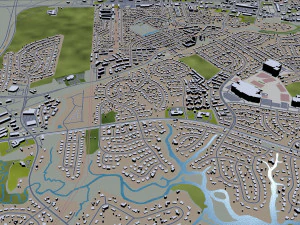 portsmouth city virginia usa 25km 3D Model