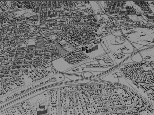 portsmouth city virginia usa 25km 3D Model