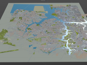 portsmouth city virginia usa 25km 3Dモデル