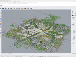 Pozna city poland 40km 3D Model