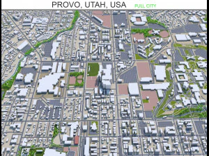 cidade de provo utah eua 30km Modelo 3D