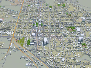 provo city utah usa 30km 3D Model