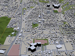provo city utah usa 30km 3D Model