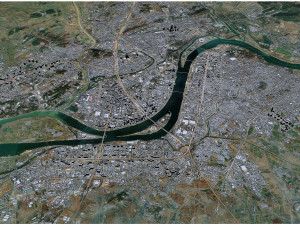 Pyongyang city north korea 40km Modèle 3D