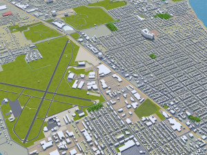 racine city wisconsin usa 20km 3D Model