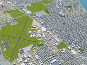 racine city wisconsin usa 20km 3D Model