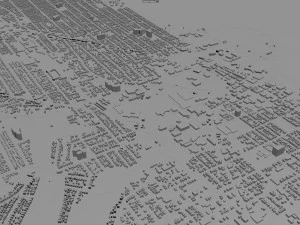 racine city wisconsin usa 20km 3D Model