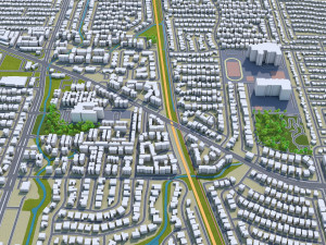 richardson city texas usa 25km Model 3D
