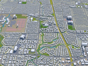 richardson city texas usa 25km Model 3D