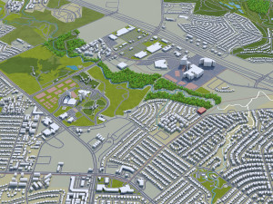 richardson city texas usa 25km Model 3D