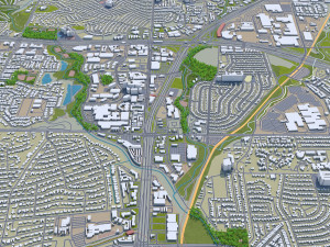 richardson city texas usa 25km Model 3D