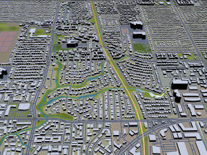 richardson city texas usa 25km Model 3D