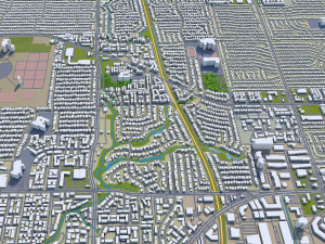 richardson city texas usa 25km Model 3D