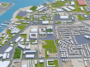 richmond city british columbia canada 45km Modèle 3D