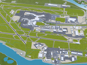richmond city british columbia canada 45km Modèle 3D