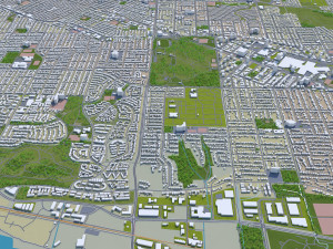richmond city british columbia canada 45km Modèle 3D
