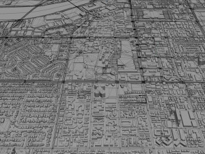 richmond city british columbia canada 45km Modèle 3D
