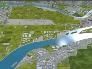 richmond city british columbia canada 45km Modèle 3D