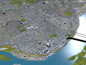 richmond city british columbia canada 45km Modèle 3D
