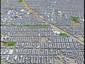richmond city california abd 25km 3D Model