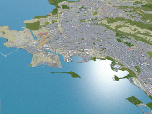 richmond city california abd 25km 3D Model