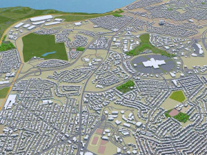 richmond city california abd 25km 3D Model