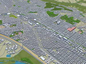richmond city california abd 25km 3D Model