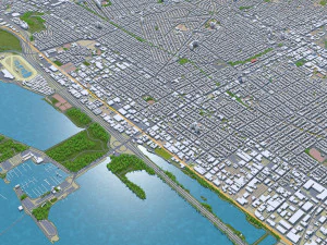 richmond city california abd 25km 3D Model