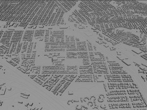 richmond city california usa 25km 3D Model