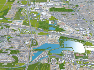 Rochester city minnesota usa 50km 3D Модель