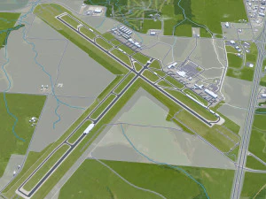 Rochester city minnesota usa 50km 3D Model