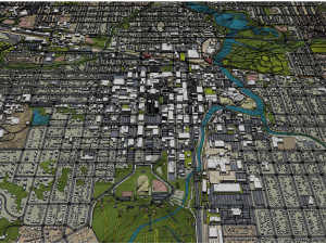 Rochester city minnesota usa 50km 3D Модель