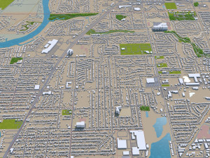 rockford city illinois usa 35km 3D-Modell