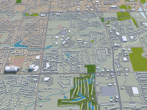 rockford city illinois usa 35km 3D-Modell