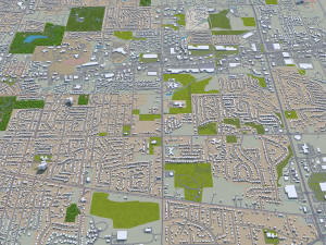 rockford city illinois usa 35km 3D-Modell