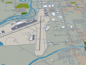 rockford city illinois usa 35km 3D-Modell