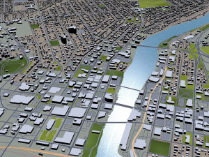 rockford city illinois usa 35km 3D-Modell