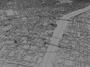 rockford city illinois usa 35km 3D-Modell