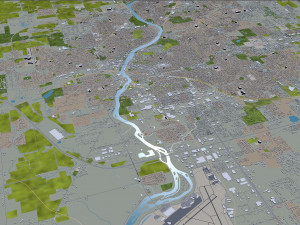 rockford city illinois usa 35km 3D-Modell