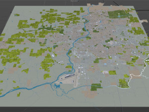 rockford city illinois usa 35km 3D-Modell